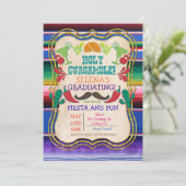 Afstuderen Mexicaanse Fiesta Uitnodiging (Staand voorkant)