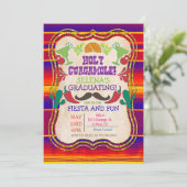 Afstuderen Mexicaanse Fiesta Uitnodiging (Staand voorkant)