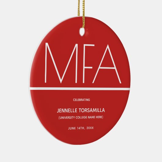 Afstuderen MFA-graad behouden Keramisch Ornament (Rechts)