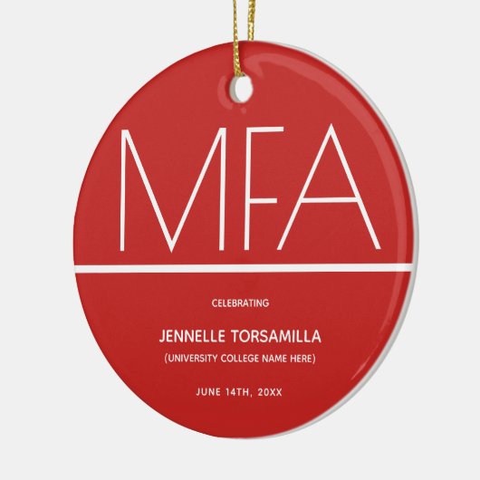 Afstuderen MFA-graad behouden Keramisch Ornament (Links)