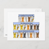 Afstuderen middelbare school briefkaart (Voorkant / Achterkant)