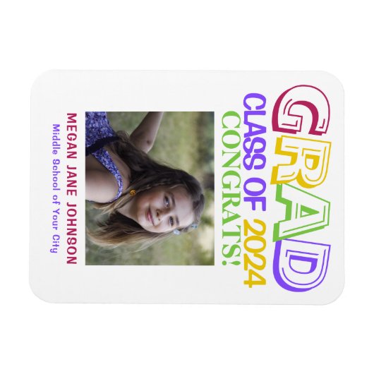 Afstuderen middelbare school - foto van de achtste magneet (Horizontaal)