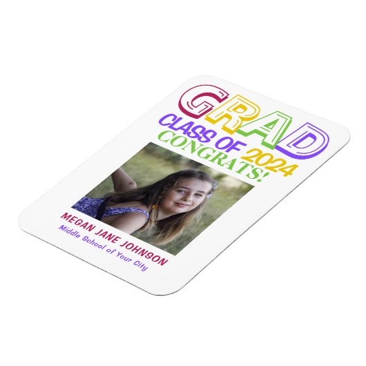 Afstuderen middelbare school - foto van de achtste magneet (Linkerzijde)