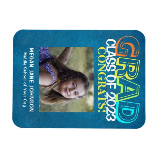 Afstuderen middelbare school - foto van de achtste magneet (Horizontaal)