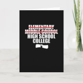 Afstuderen middelbare school kaart (Voorkant)