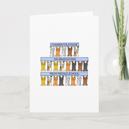 Afstuderen middelbare school kaart (Voorkant)