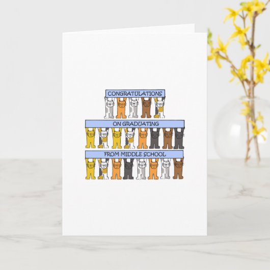 Afstuderen middelbare school kaart (Gele Bloem)