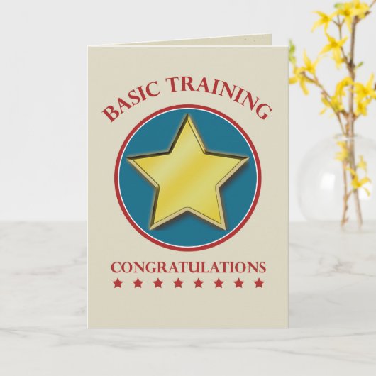 Afstuderen militaire basisopleiding gefeliciteerd kaart (Gele Bloem)