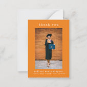 Afstuderen minimalistisch dank u eenvoudige foto notitiekaartje (Voorkant)
