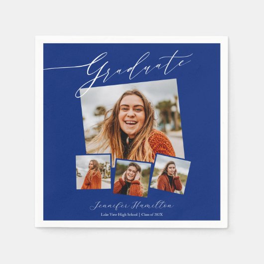 Afstuderen minimalistische foto Afstudeerder parti Servet (Voorkant)