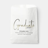 Afstuderen minimalistische Gold Afstudeerder - Een Bedankzakje (Voorkant)