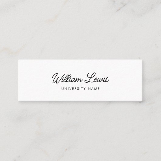 Afstuderen minimalistische QR-code voor het script Mini Visitekaartje (Voorkant)