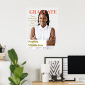 Afstuderen Modern Afstuderen kop Foto Poste Poster (Thuiskantoor)