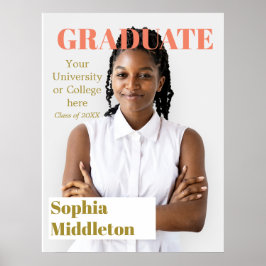 Afstuderen Modern Afstuderen kop Foto Poste Poster