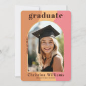 Afstuderen Modern Arch Photo Afstuderen Aankondiging (Voorkant)