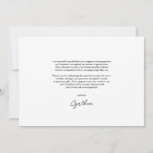 Afstuderen Modern Bedankt Script Photo Collage Kaart (Achterkant)