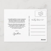 Afstuderen Modern Bedankt Script Twee foto's Briefkaart (Achterkant)