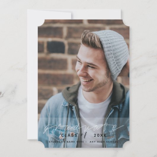 Afstuderen modern Eenvoudig design Kaart (Voorkant)