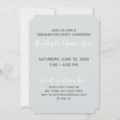 Afstuderen modern Eenvoudig design Kaart (Achterkant)