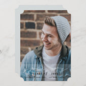 Afstuderen modern Eenvoudig design Kaart (Voorkant / Achterkant)