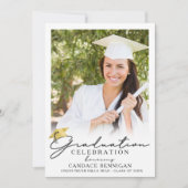 Afstuderen Modern Eenvoudig Manuscript 2 de Uitnod Kaart (Voorkant)