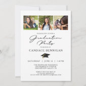 Afstuderen Modern Eenvoudig Manuscript 4 de Uitnod Kaart (Achterkant)