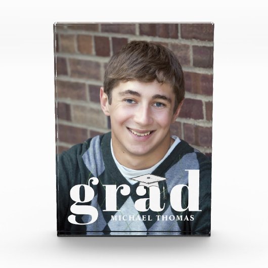 Afstuderen Modern Eenvoudige Typografie Fotoblokken (Voorkant)