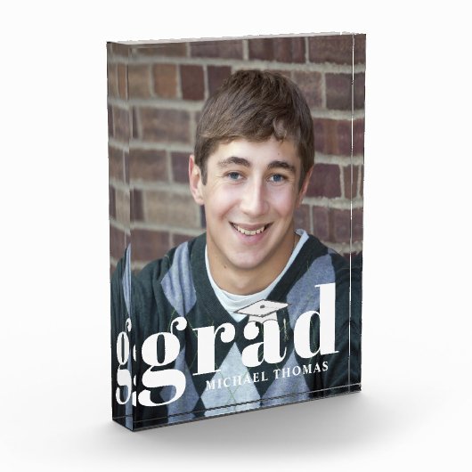 Afstuderen Modern Eenvoudige Typografie Fotoblokken (Links)