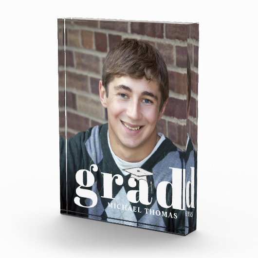 Afstuderen Modern Eenvoudige Typografie Fotoblokken (Rechts)