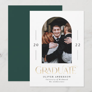 Afstuderen modern elegant groen goud 1 fotografie