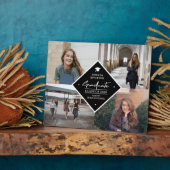 Afstuderen modern elegant script 4 fotocollage fotoplaat (Zijkant)