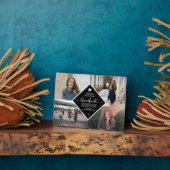 Afstuderen modern elegant script 4 fotocollage fotoplaat (Zijkant)