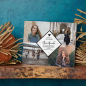 Afstuderen modern elegant script 4 fotocollage fotoplaat (Zijkant)