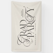 Afstuderen Modern Elegant Typografie Zwart & Wit Spandoek (Verticaal)