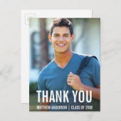 Afstuderen Modern Foto Dank u Briefkaart BWB (Voorkant / Achterkant)