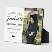 Afstuderen Modern Gefeliciteerd Foto Fotoplaat (Zijkant)