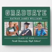 Afstuderen Modern Green 3 Photo Afstuderen Fotoplaat (Voorkant)