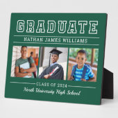 Afstuderen Modern Green 3 Photo Afstuderen Fotoplaat (Zijkant)