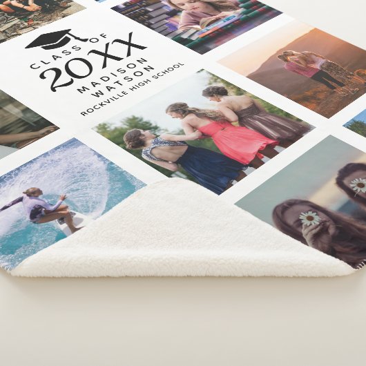 Afstuderen Modern installagram Foto collage Sherpa Deken (3/4)