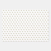 Afstuderen modern klassiek goud inpakpapier vel (Voorkant 3)