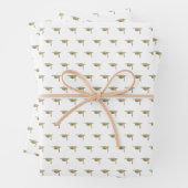 Afstuderen modern klassiek goud inpakpapier vel (In situ)