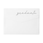 Afstuderen modern Manuscript Afstuderen het Adres  (Achterkant)