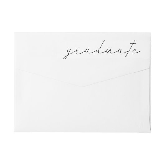 Afstuderen modern Manuscript Afstuderen het Adres  (Achterkant)