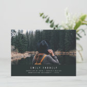 Afstuderen modern minimaal elegant stijlvol (Staand voorkant)