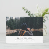 Afstuderen modern minimaal elegant stijlvol (Staand voorkant)