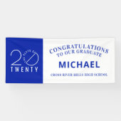 Afstuderen Modern Minimal CLASS VAN 20 TWENTY Spandoek (Horizontaal)