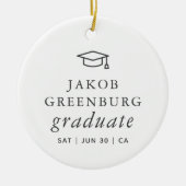 Afstuderen Modern Minimalistisch Eenvoudig grafisc Keramisch Ornament (Voorkant)