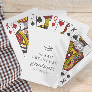 Afstuderen Modern Minimalistisch Eenvoudig grafisc Pokerkaarten