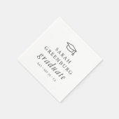 Afstuderen Modern Minimalistisch Eenvoudig grafisc Servet (Hoek)