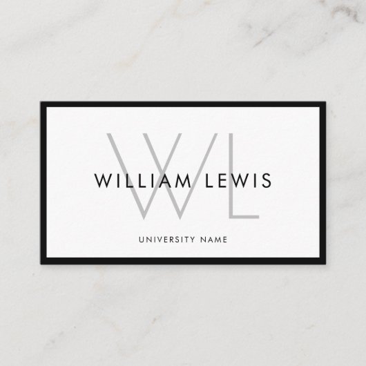 Afstuderen Modern Minimalistische QR-code voor stu Visitekaartje (Voorkant)